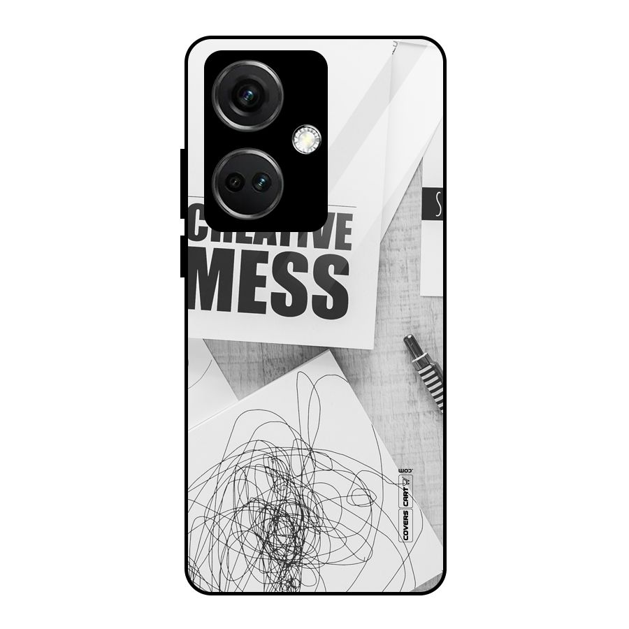 Creative Mess Glass Back Case for OnePlus Nord CE 3 5G