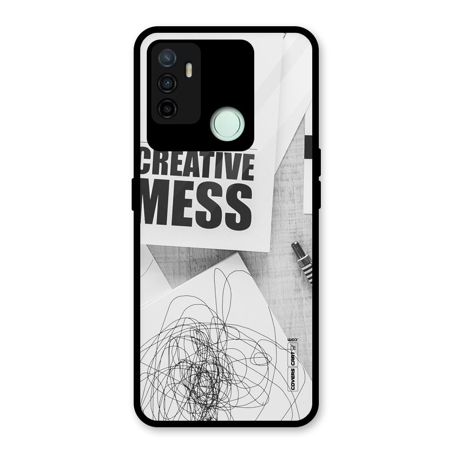 Creative Mess Glass Back Case for Oppo A53