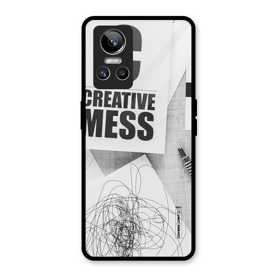 Creative Mess Glass Back Case for Realme GT Neo 3