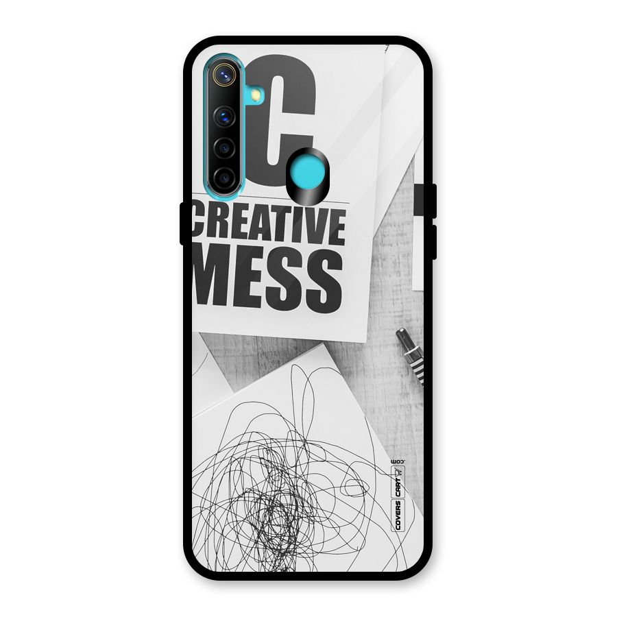 Creative Mess Glass Back Case for Realme Narzo 10