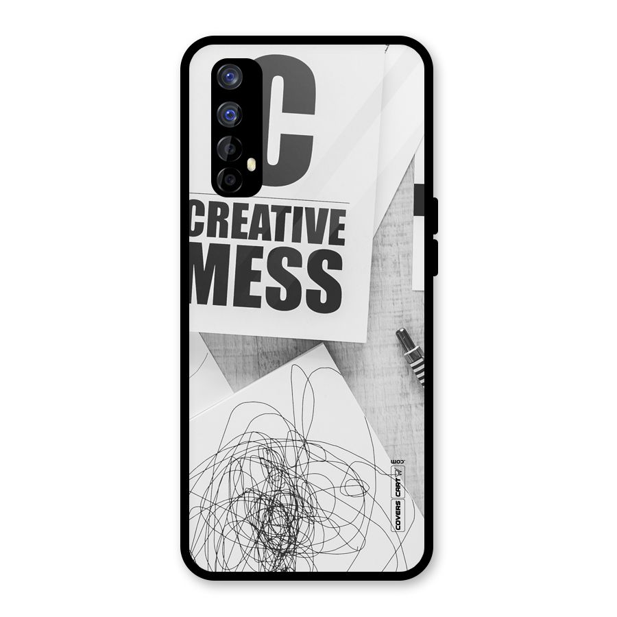 Creative Mess Glass Back Case for Realme Narzo 20 Pro