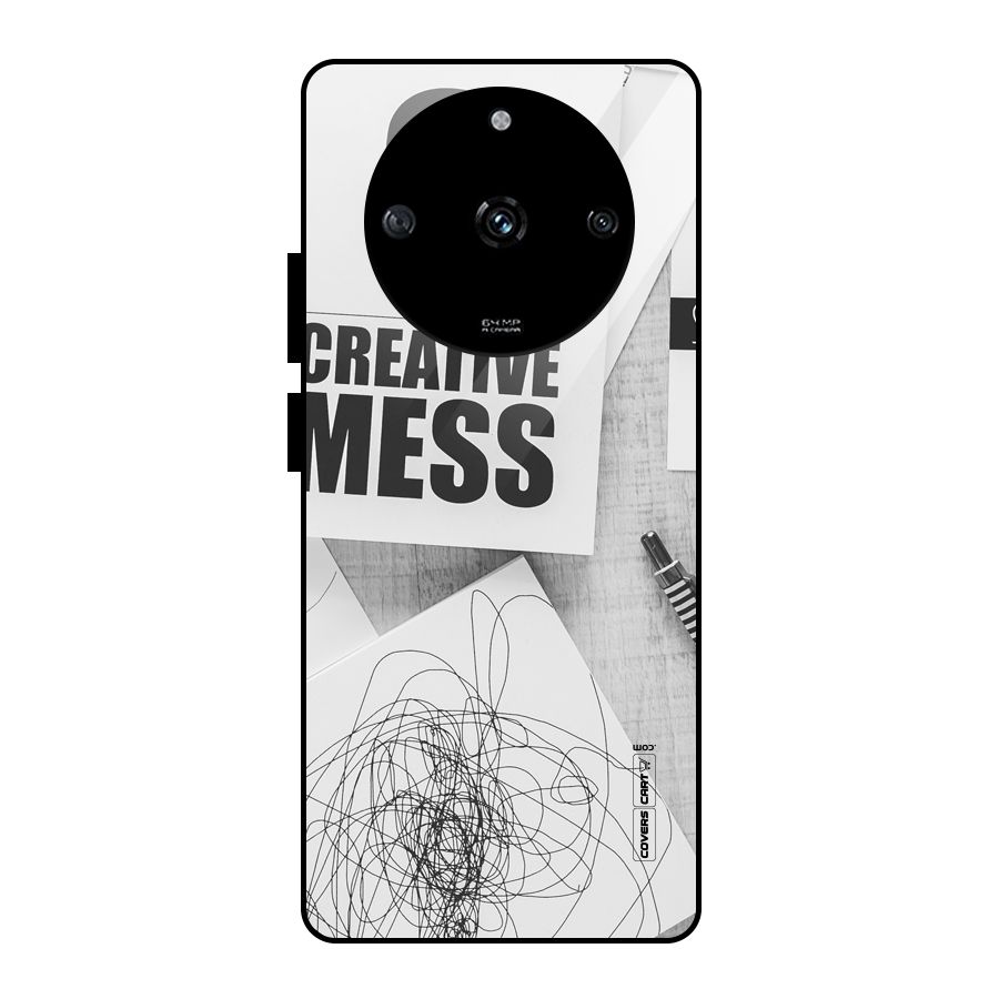 Creative Mess Glass Back Case for Realme Narzo 60 5G