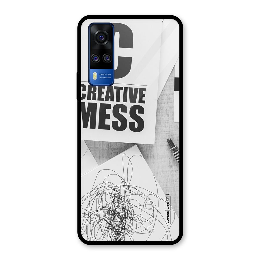 Creative Mess Glass Back Case for Vivo Y31