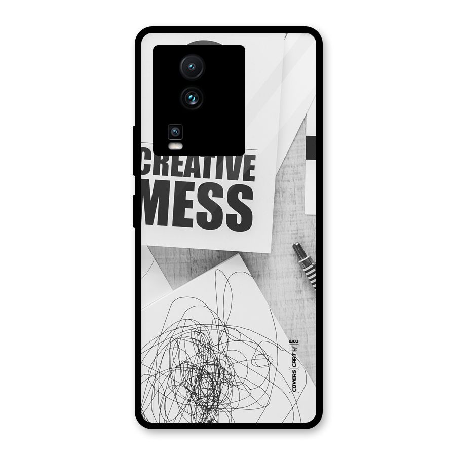 Creative Mess Glass Back Case for Vivo iQOO Neo 7