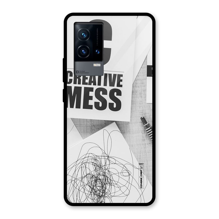 Creative Mess Glass Back Case for iQOO 9 5G