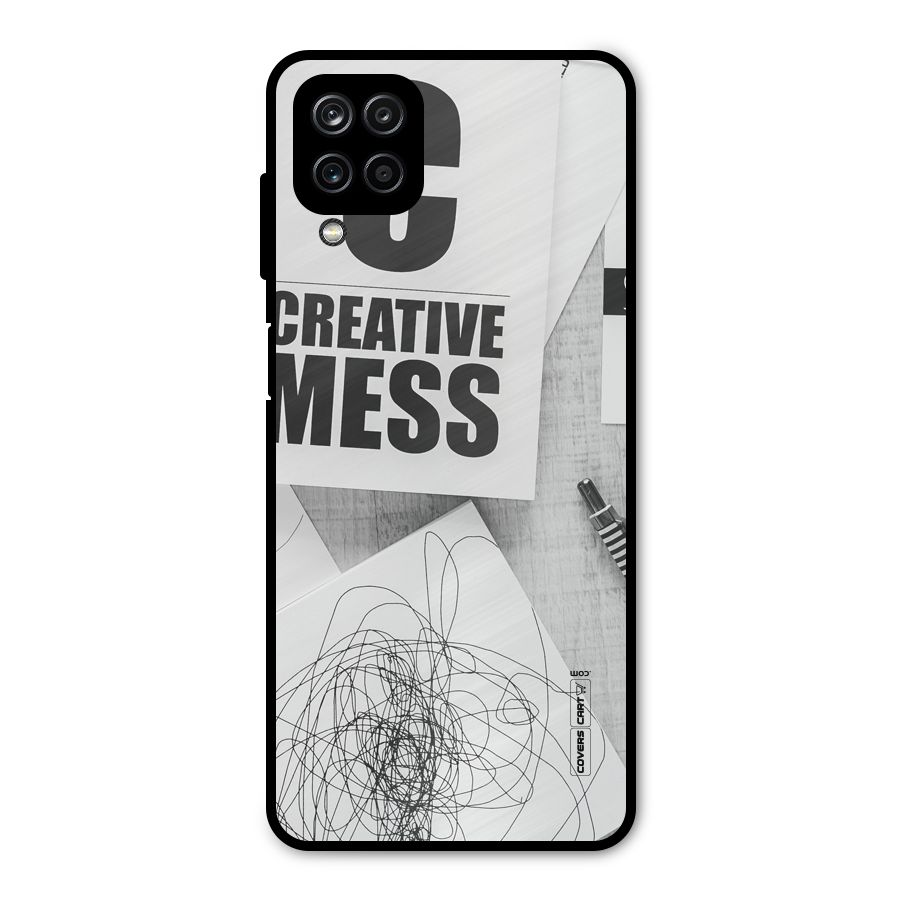 Creative Mess Metal Back Case for Galaxy A12