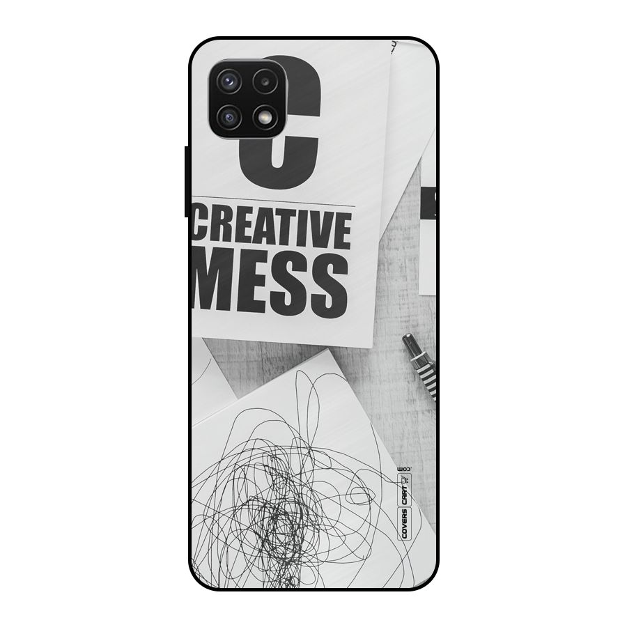 Creative Mess Metal Back Case for Galaxy A22 5G