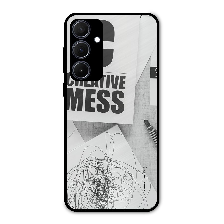 Creative Mess Metal Back Case for Galaxy A35