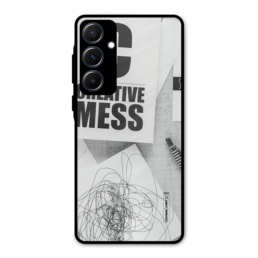Creative Mess Metal Back Case for Galaxy A55