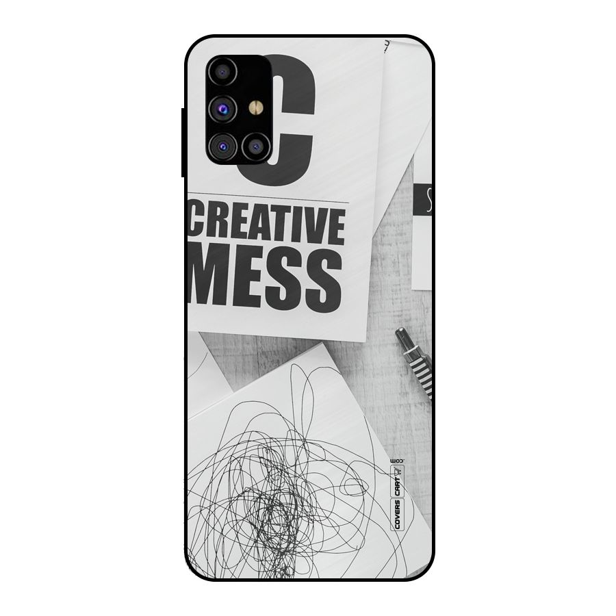 Creative Mess Metal Back Case for Galaxy M31s