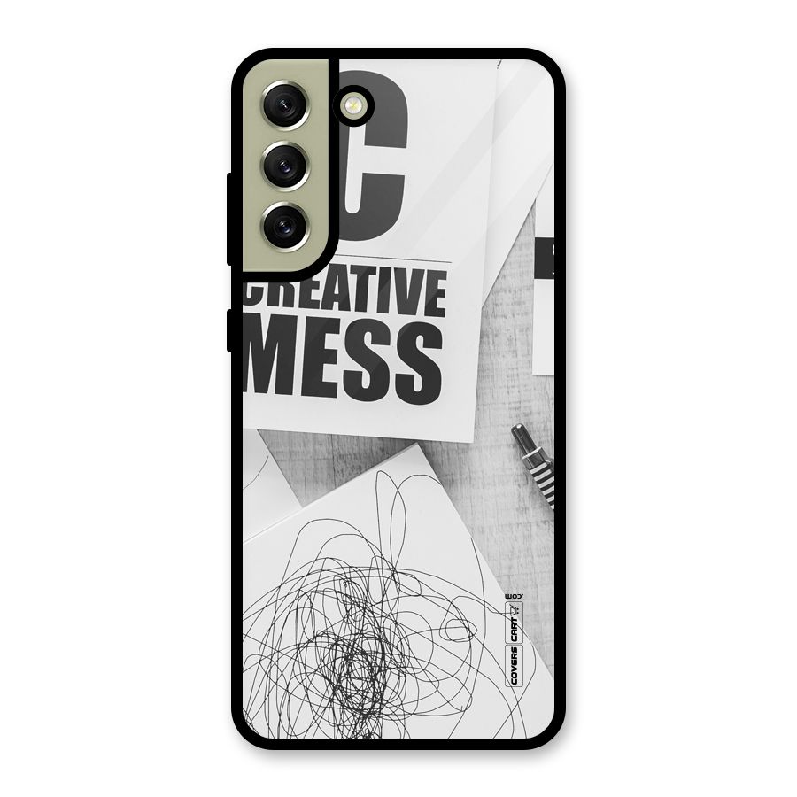 Creative Mess Metal Back Case for Galaxy S21 FE 5G (2023)