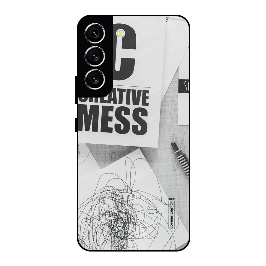 Creative Mess Metal Back Case for Galaxy S22 5G