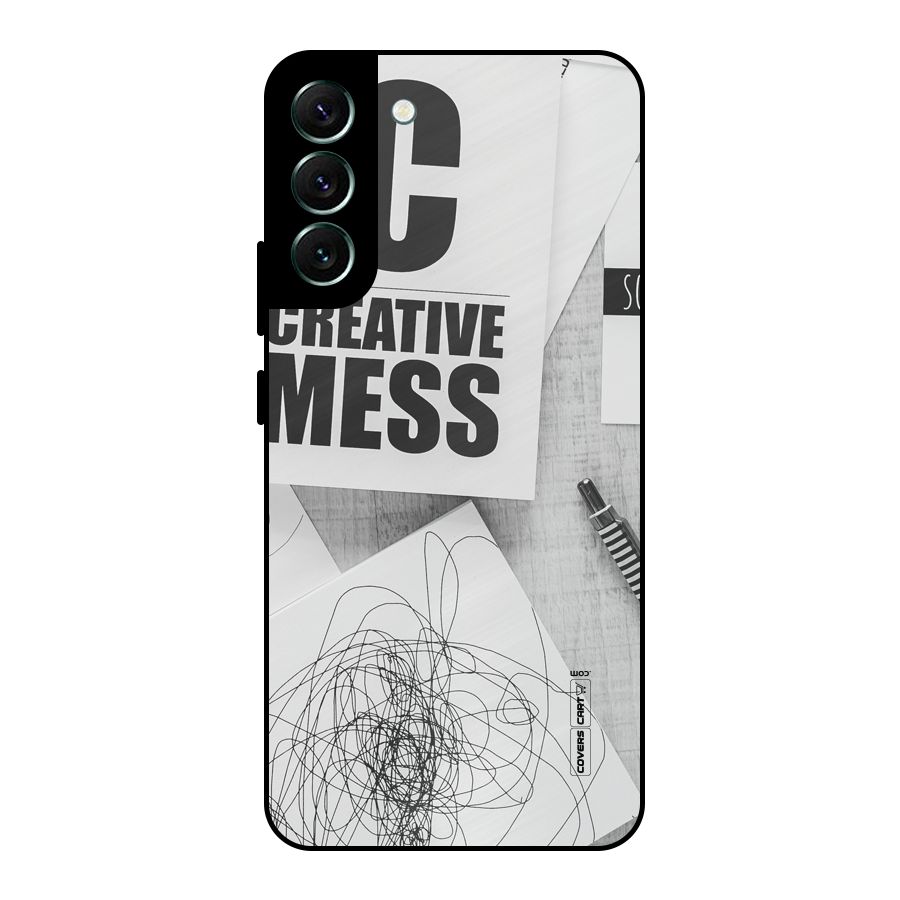 Creative Mess Metal Back Case for Galaxy S22 Plus 5G