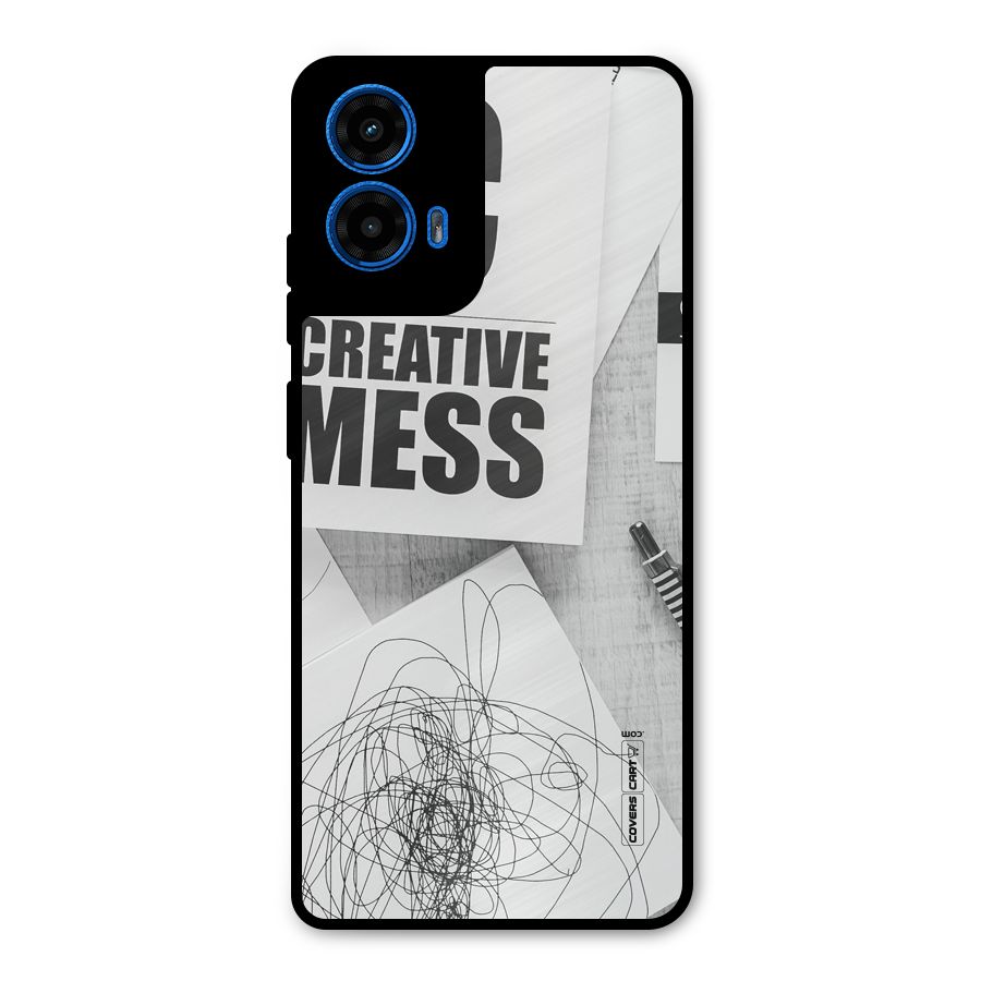 Creative Mess Metal Back Case for Moto G45