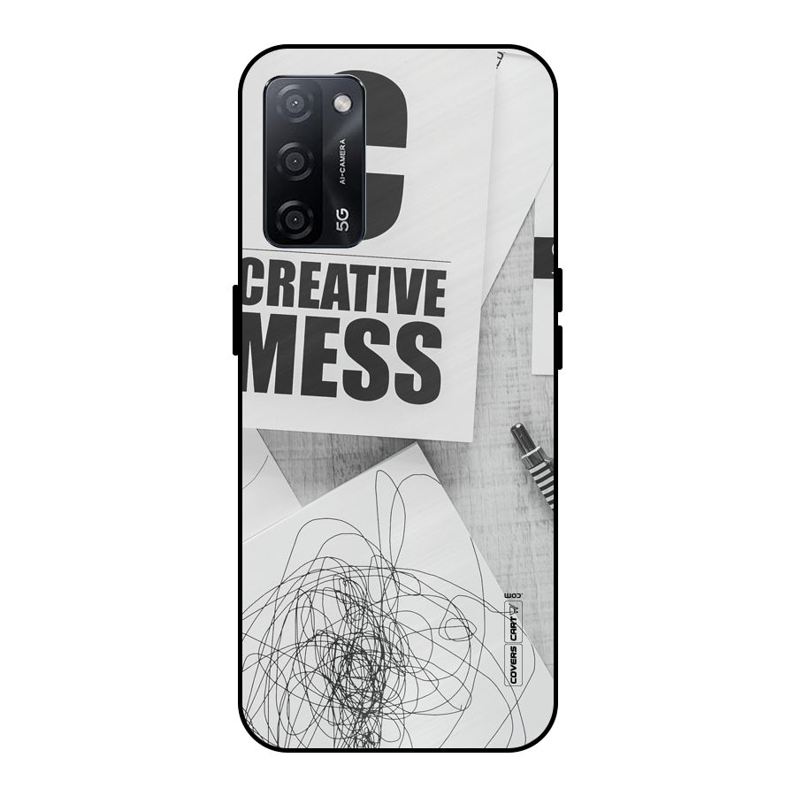 Creative Mess Metal Back Case for Oppo A53s 5G