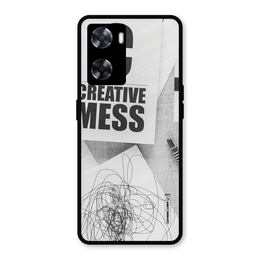 Creative Mess Metal Back Case for Oppo A57 2022