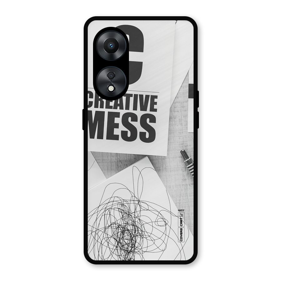 Creative Mess Metal Back Case for Oppo A78