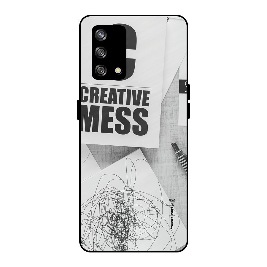 Creative Mess Metal Back Case for Oppo F19