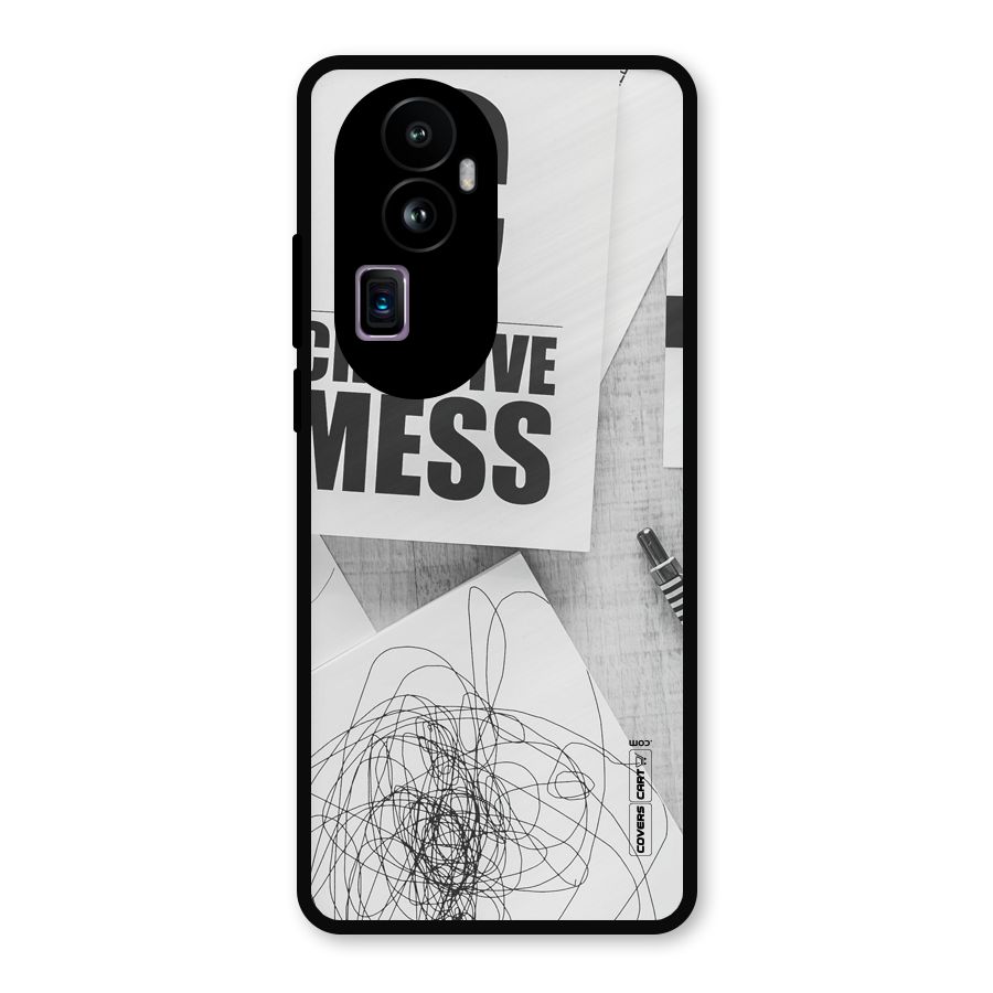 Creative Mess Metal Back Case for Oppo Reno10 Pro Plus
