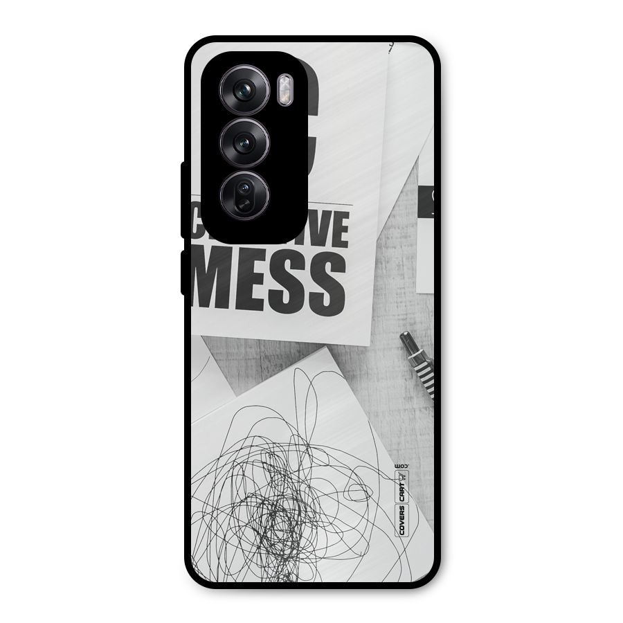 Creative Mess Metal Back Case for Oppo Reno12 Pro