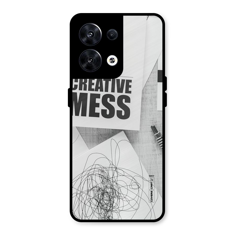 Creative Mess Metal Back Case for Oppo Reno8 5G