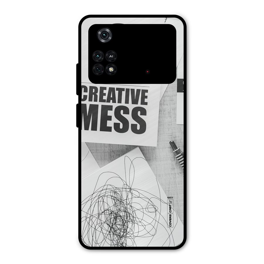 Creative Mess Metal Back Case for Poco M4 Pro 4G