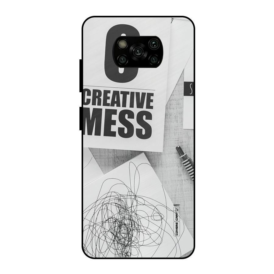 Creative Mess Metal Back Case for Poco X3