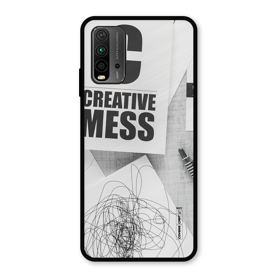 Creative Mess Metal Back Case for Redmi 9 Power