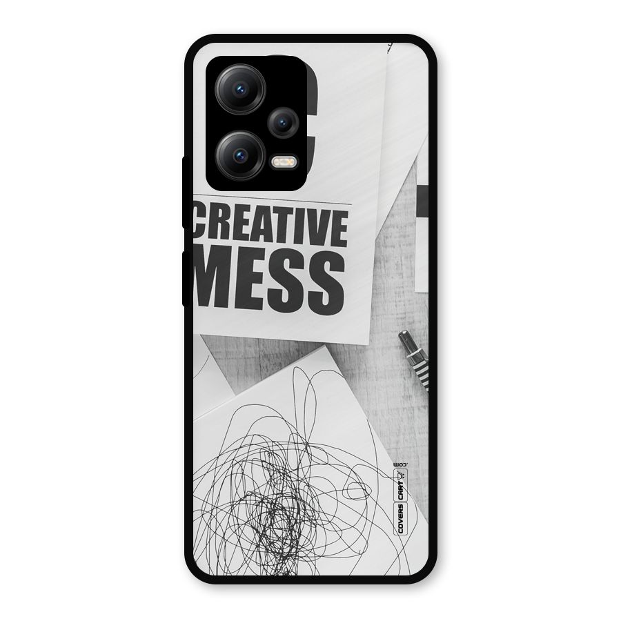 Creative Mess Metal Back Case for Redmi Note 12 5G