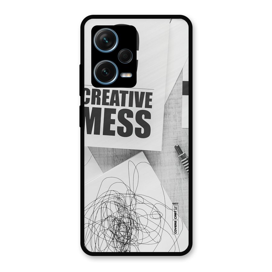 Creative Mess Metal Back Case for Redmi Note 12 Pro Plus 5G