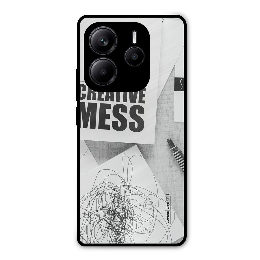 Creative Mess Metal Back Case for Redmi Note 14 5G