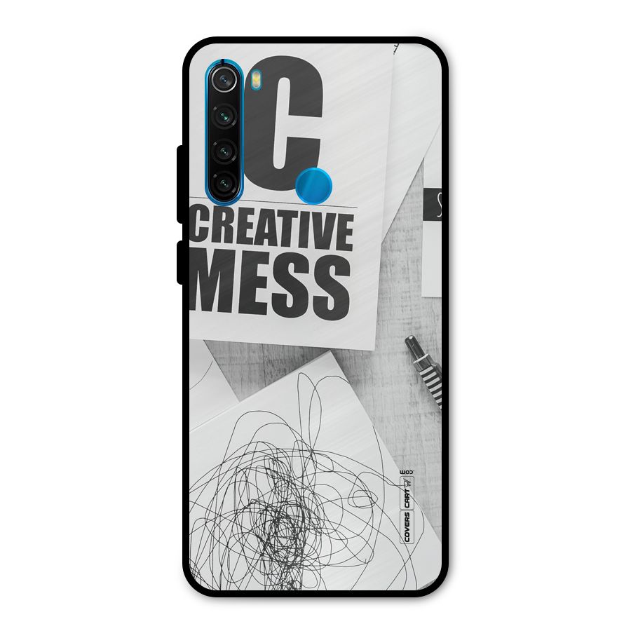 Creative Mess Metal Back Case for Redmi Note 8