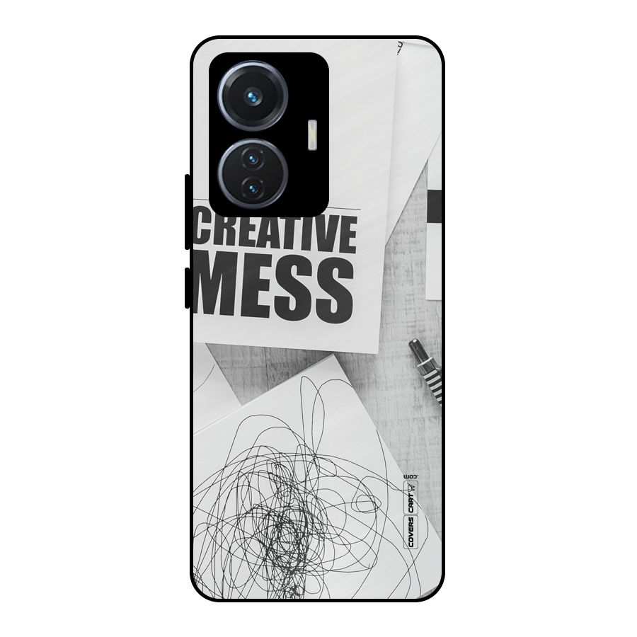 Creative Mess Metal Back Case for Vivo T1 44W