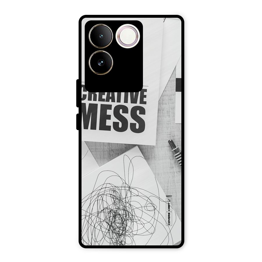 Creative Mess Metal Back Case for Vivo T2 Pro
