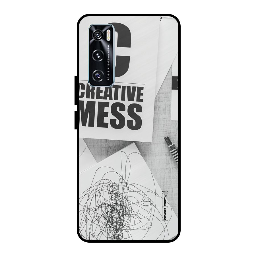 Creative Mess Metal Back Case for Vivo V20 SE