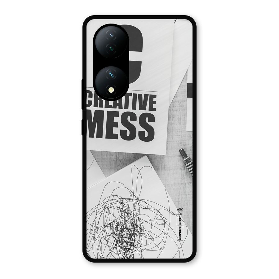 Creative Mess Metal Back Case for Vivo Y100