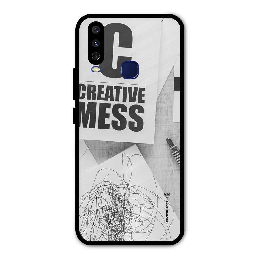 Creative Mess Metal Back Case for Vivo Y12