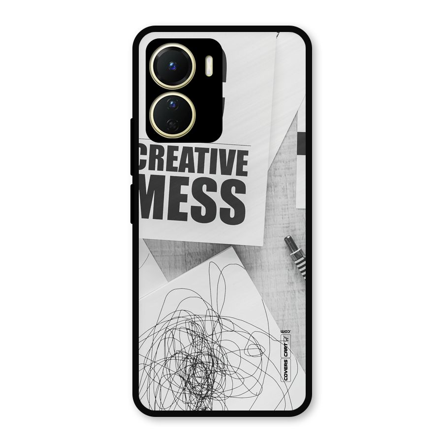 Creative Mess Metal Back Case for Vivo Y16