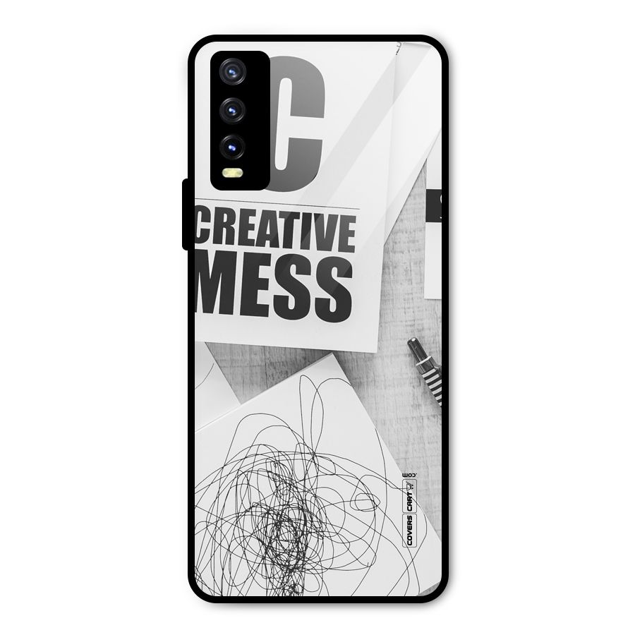 Creative Mess Metal Back Case for Vivo Y20g
