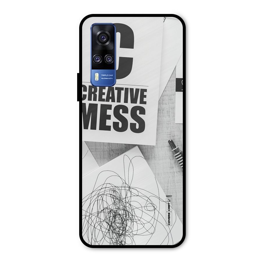 Creative Mess Metal Back Case for Vivo Y31