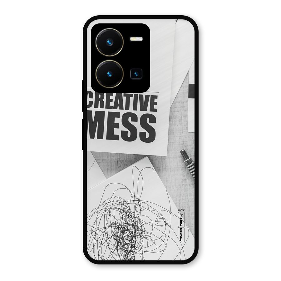 Creative Mess Metal Back Case for Vivo Y35