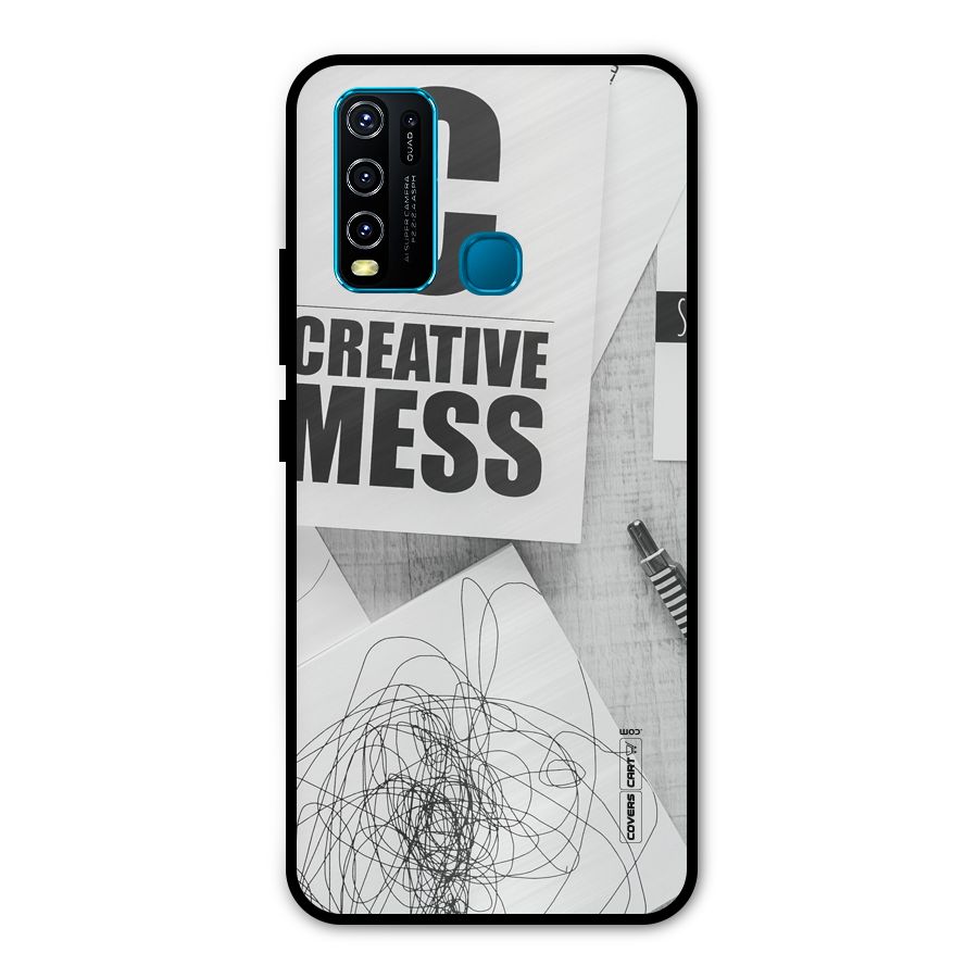 Creative Mess Metal Back Case for Vivo Y50