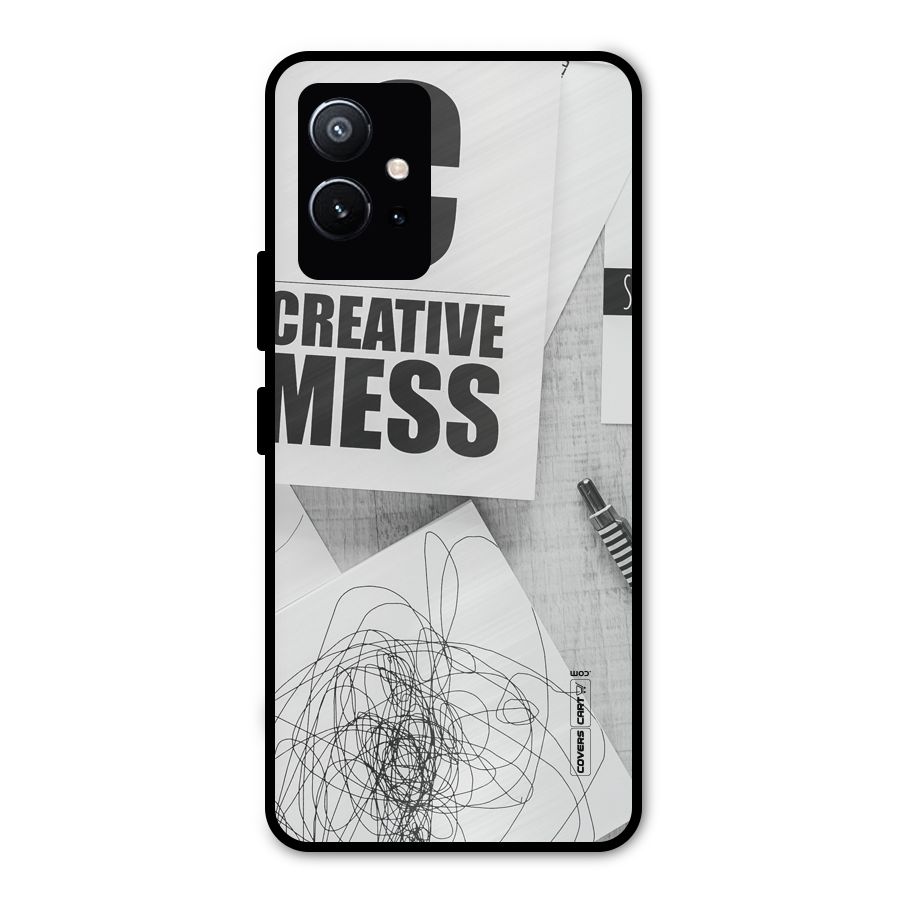 Creative Mess Metal Back Case for Vivo Y75 5G