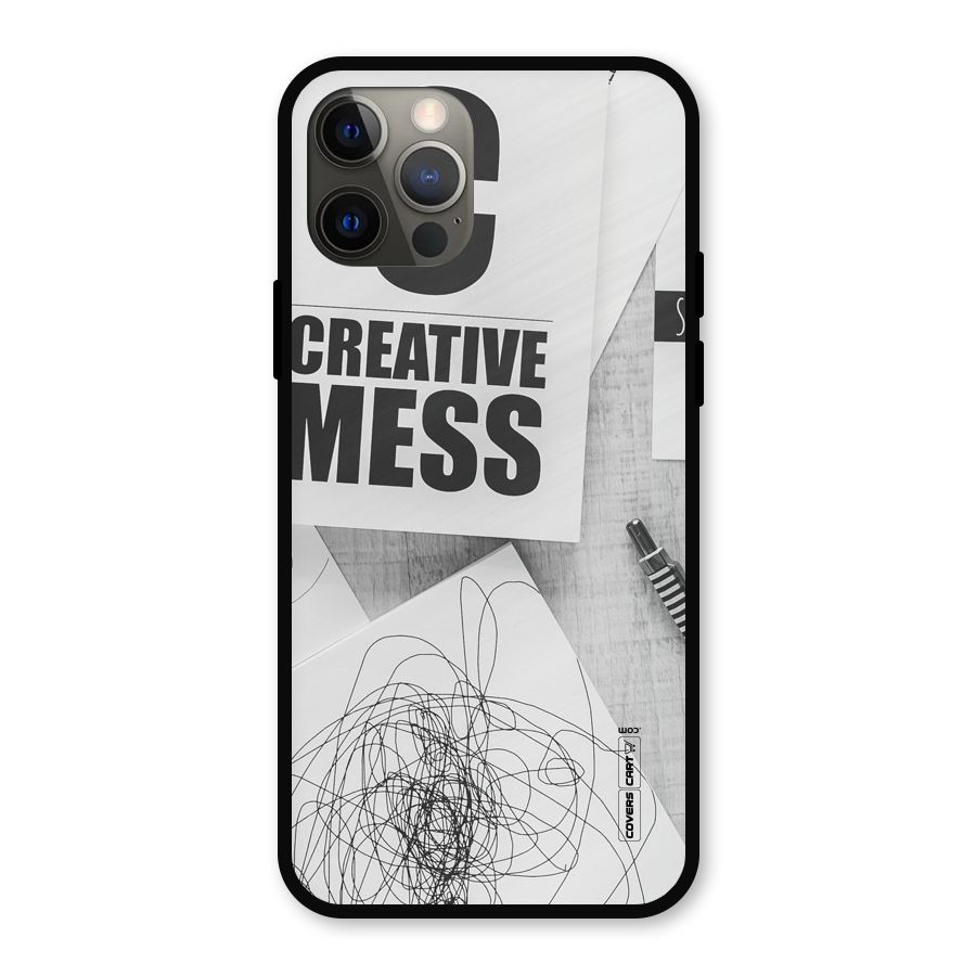 Creative Mess Metal Back Case for iPhone 12 Pro