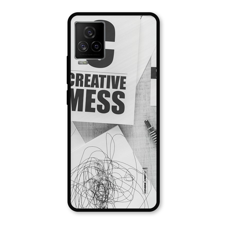 Creative Mess Metal Back Case for iQOO 7 Legend 5G