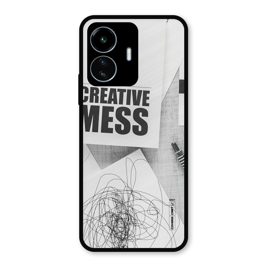 Creative Mess Metal Back Case for vivo iQOO Z6 Lite 5G