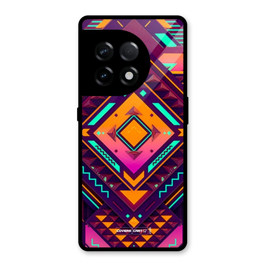 Creative Rhombus Glass Back Case for OnePlus 11R