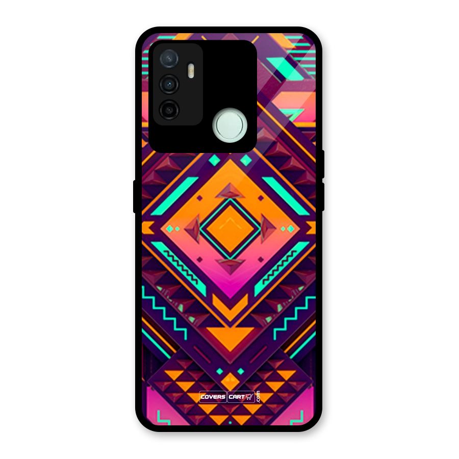 Creative Rhombus Glass Back Case for Oppo A53