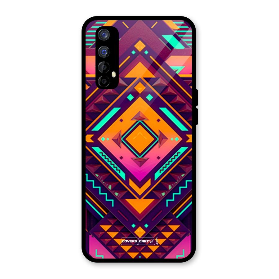 Creative Rhombus Glass Back Case for Realme 7