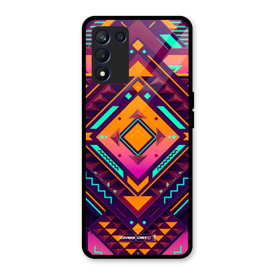 Creative Rhombus Glass Back Case for Realme 9 5G Speed